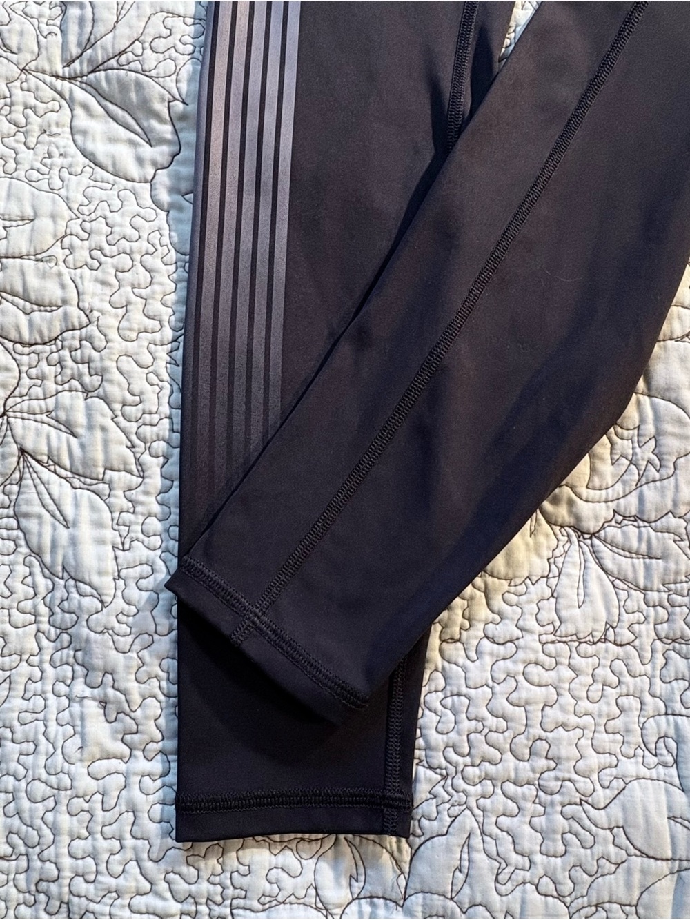 Savage X Fenty Sport High-Waist Pocket Leggings Black Logo Size L (12-14) 💚 - Picture 8 of 11